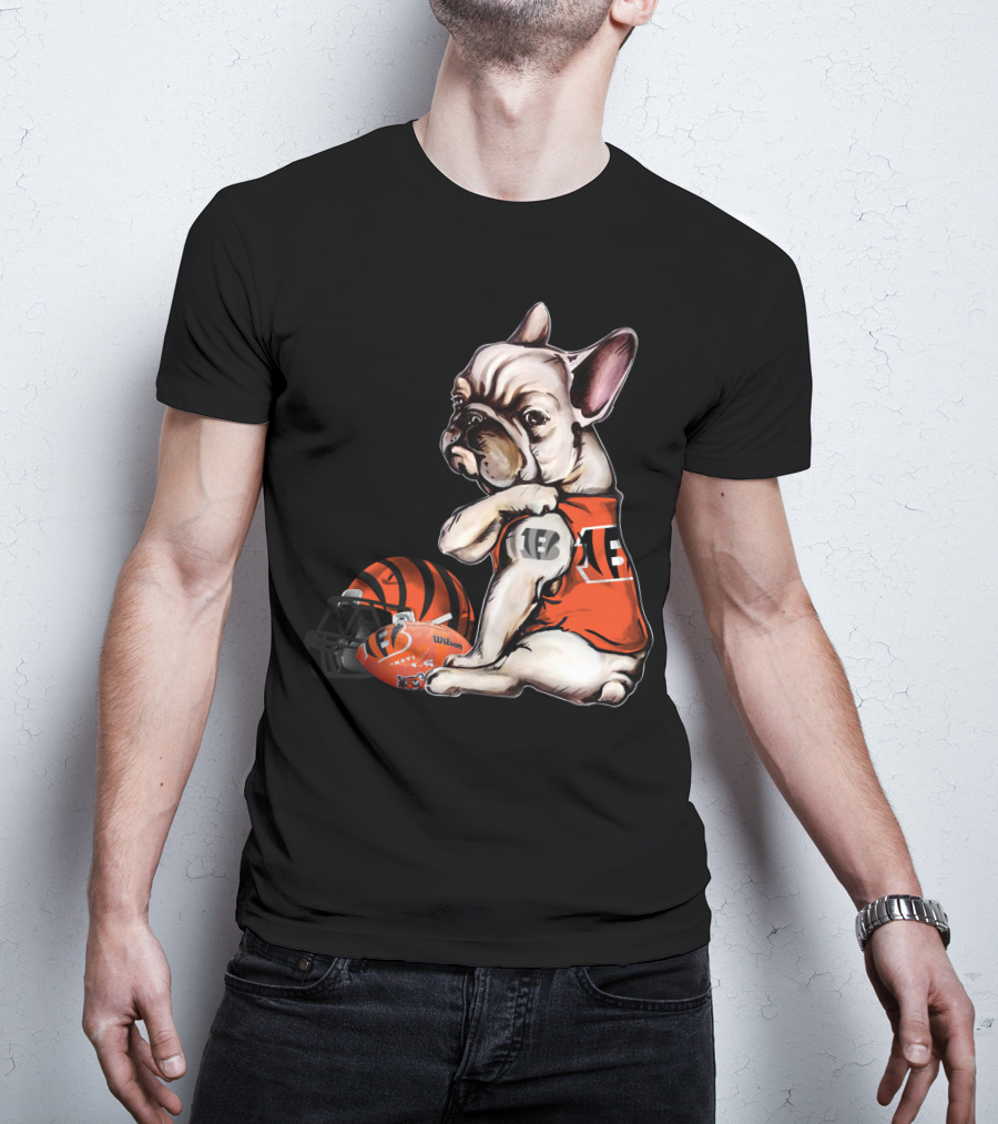 Cincinnati Bengals Pug Helmet Football 18 T-Shirt
