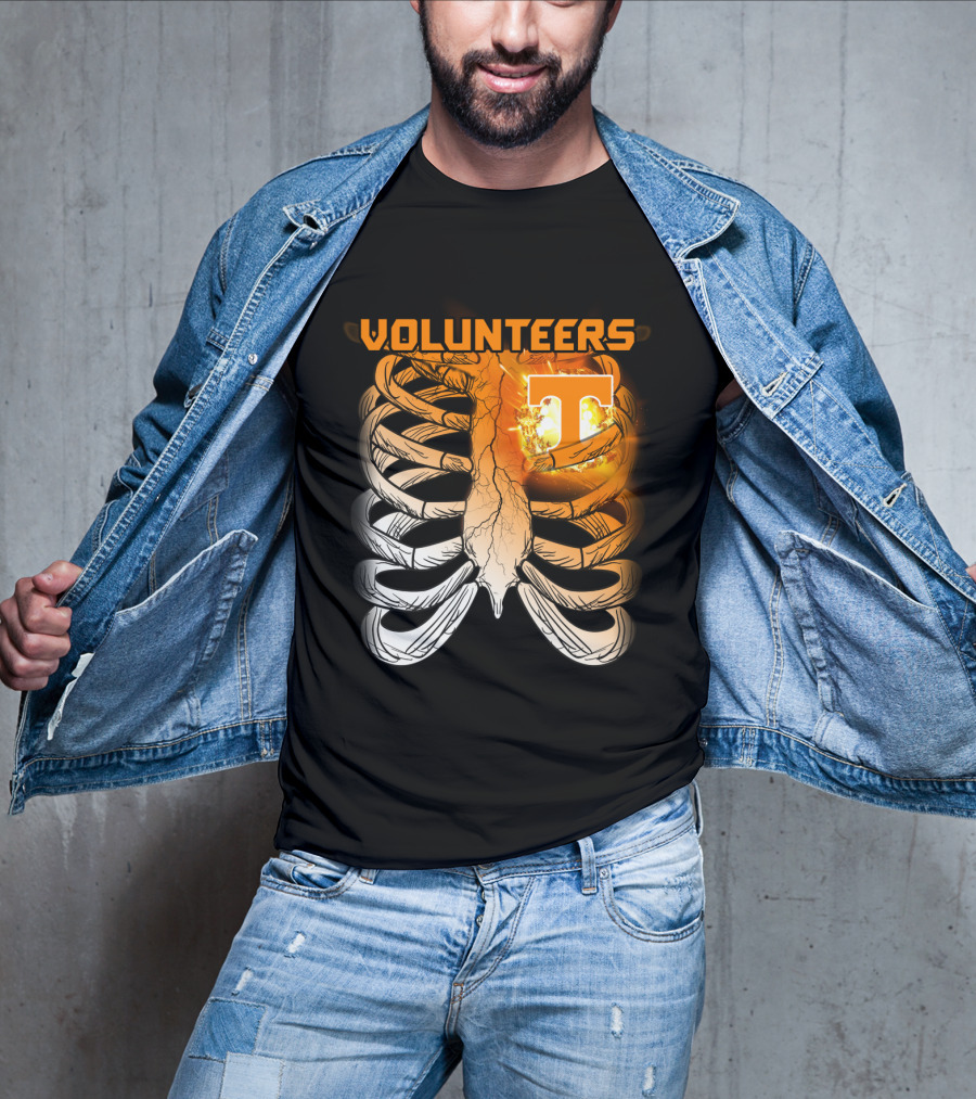 Volunteers Tennessee T Logo Ribcage T-Shirt