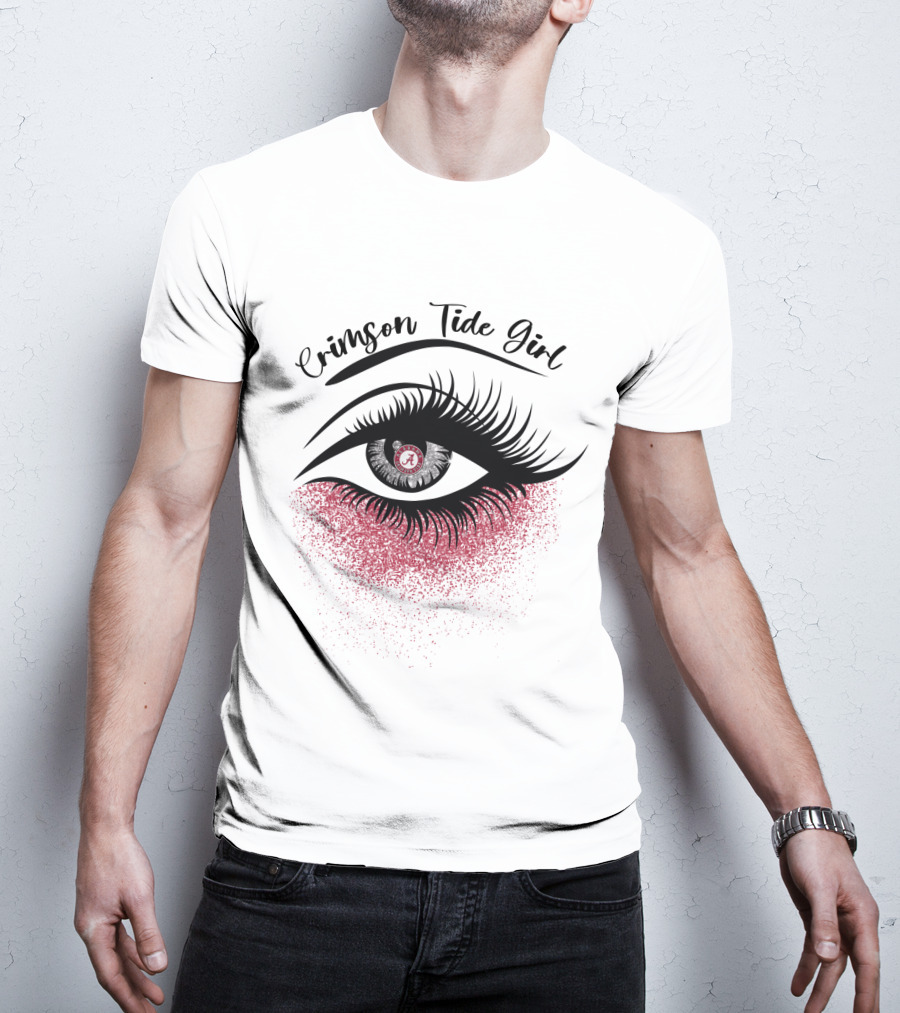 Crimson Tide Girl Alabama Eyes T-Shirt