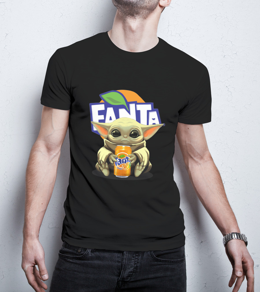 Yoda Holding Fanta Can Iconic Mashup T-Shirt