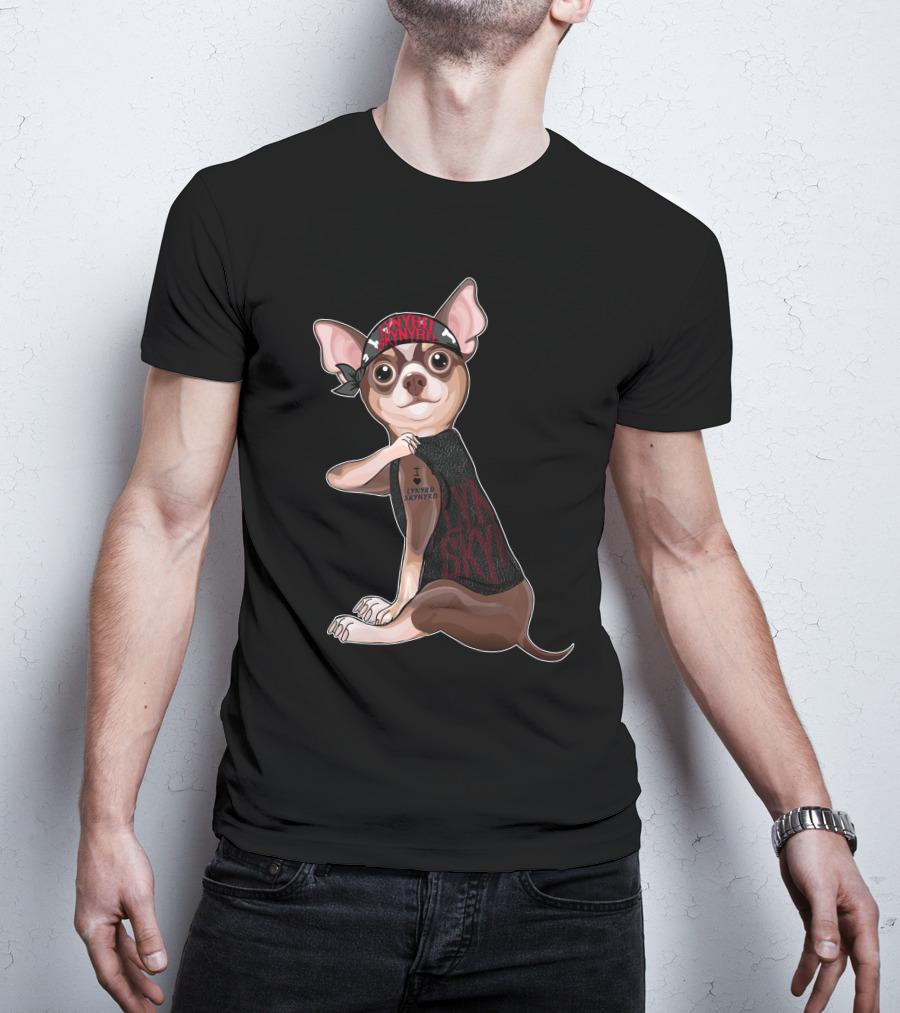 Lynyrd Skynyrd Bandana Tattoo Chihuahua T-Shirt