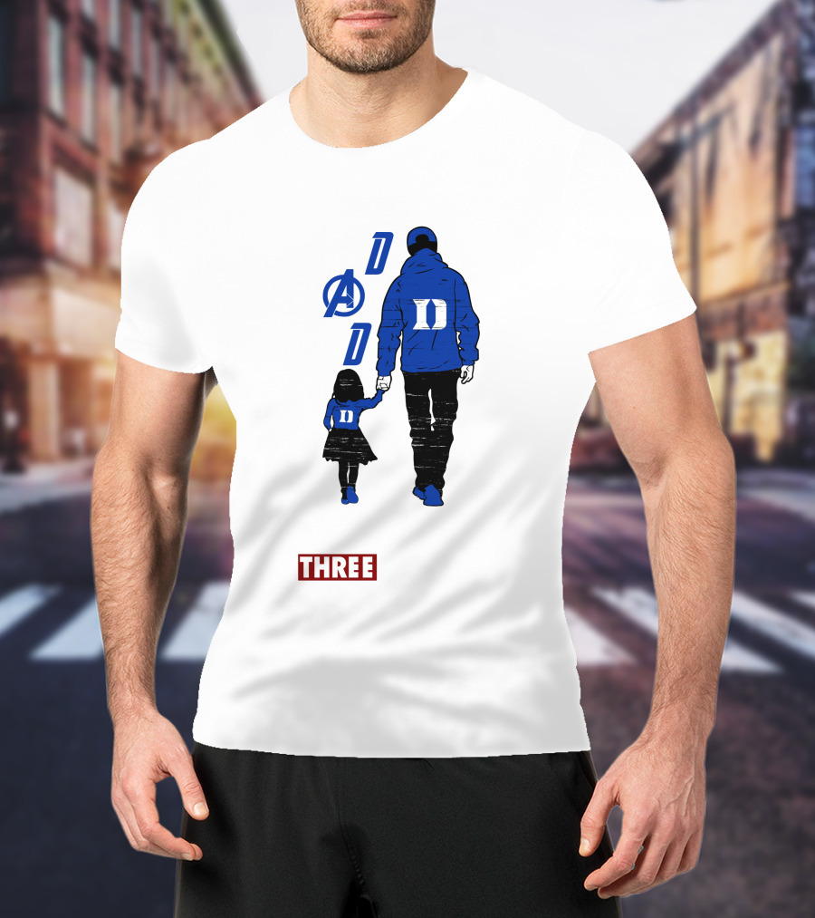 Duke Blue Devils Dad I Love You Three Thousand Avengers T-Shirt