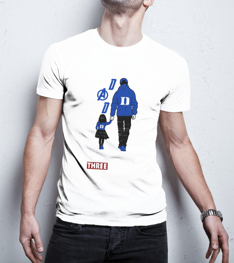 Duke Blue Devils Dad I Love You Three Thousand Avengers T-Shirt