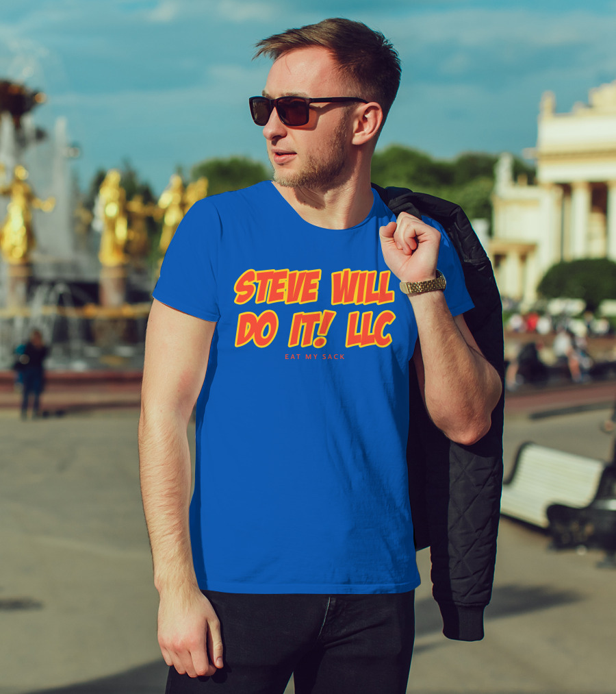 Steve Will Do It Llc Eat My Sack Royal T-Shirt