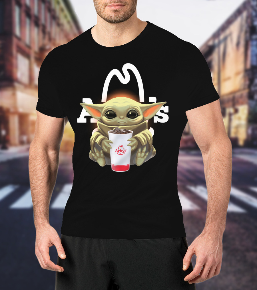 Baby Yoda Holding Arby's Drink T-Shirt