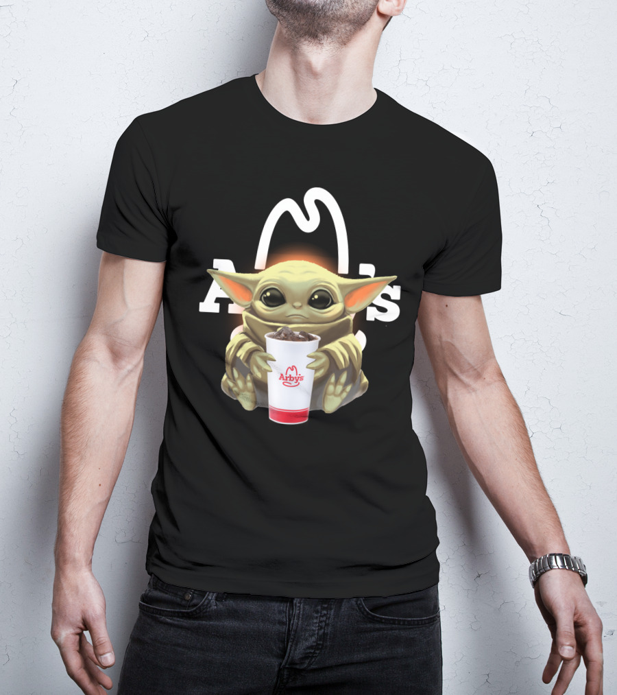 Baby Yoda Holding Arby's Drink T-Shirt