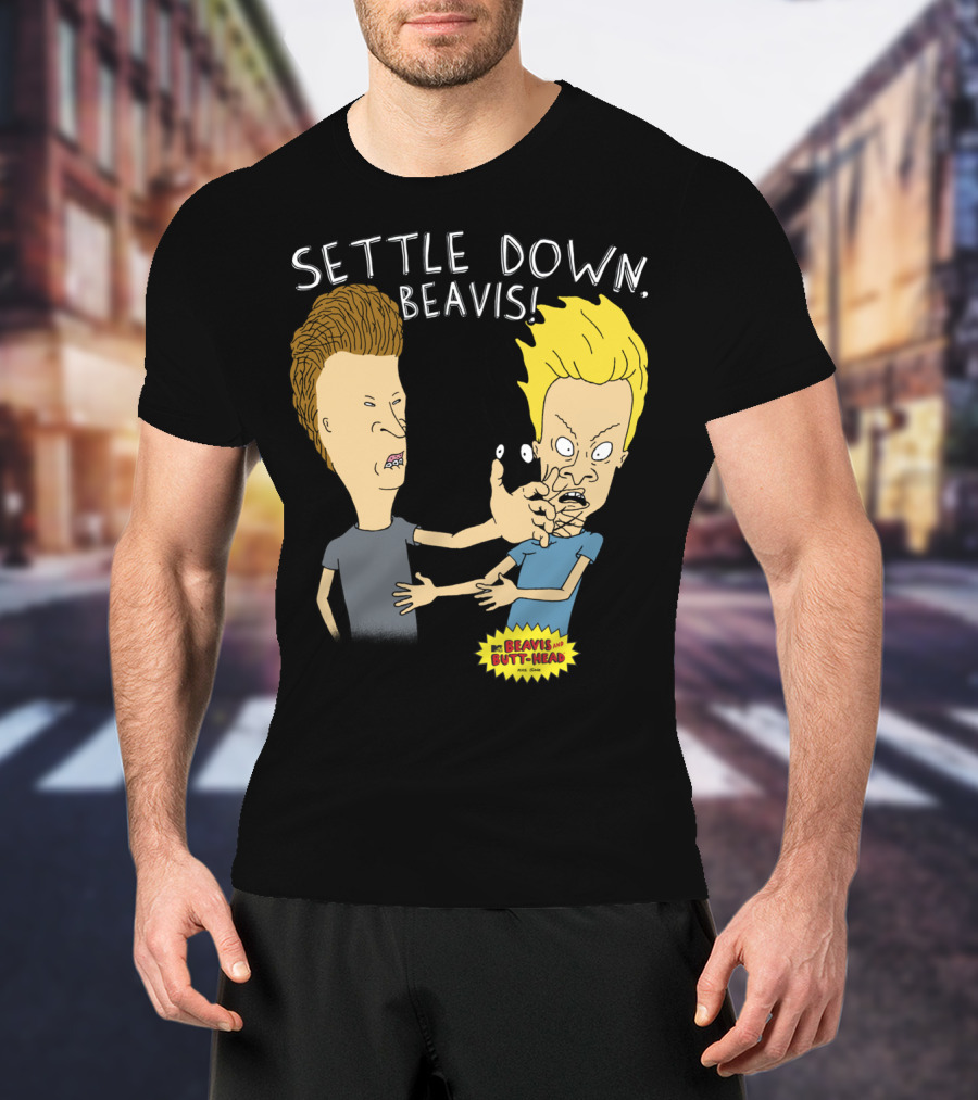 Settle Down Beavis Beavis And Butthead T-Shirt