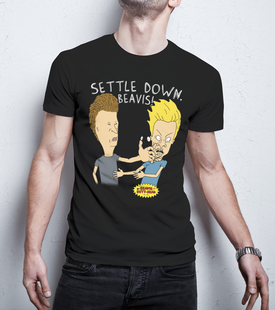 Settle Down Beavis Beavis And Butthead T-Shirt