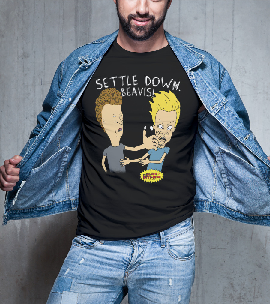 Settle Down Beavis Beavis And Butthead T-Shirt
