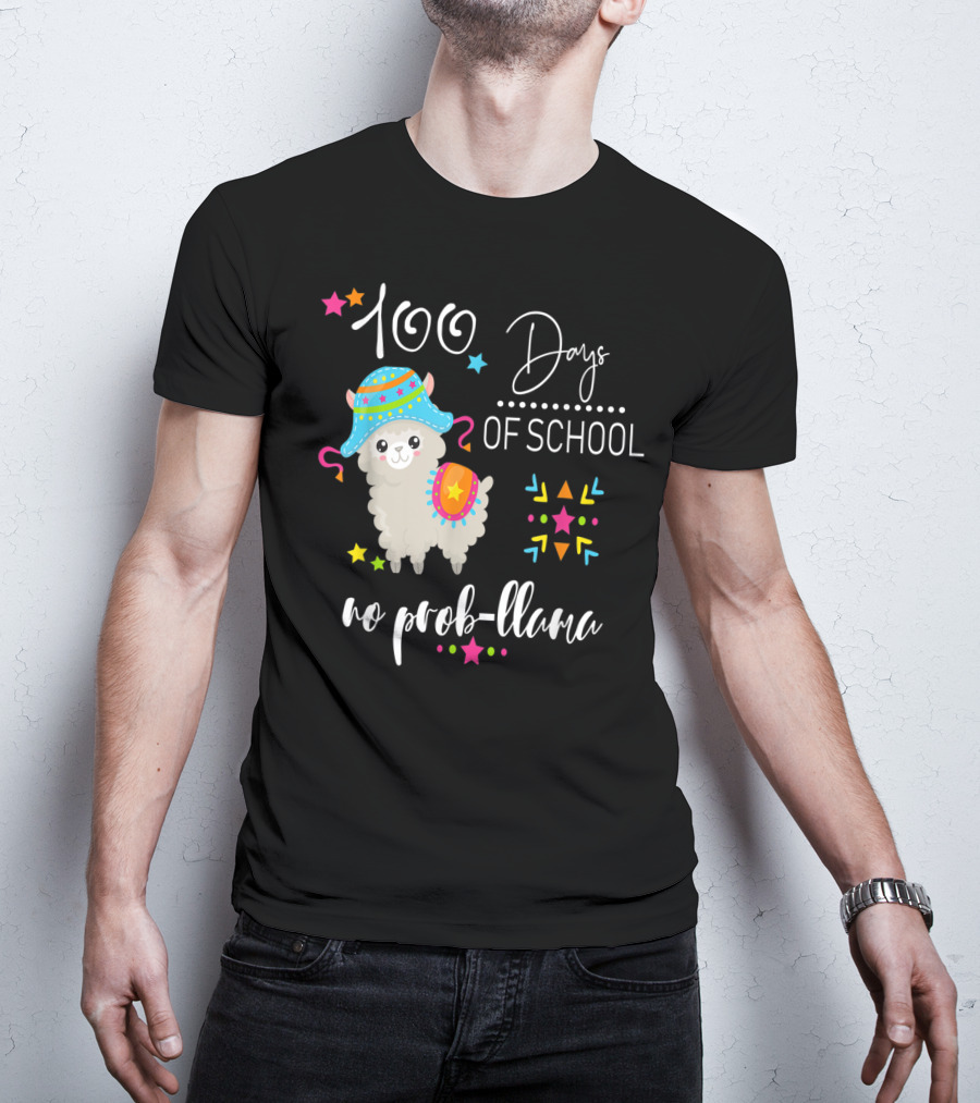 100 Days Of School No Prob-llama T-Shirt