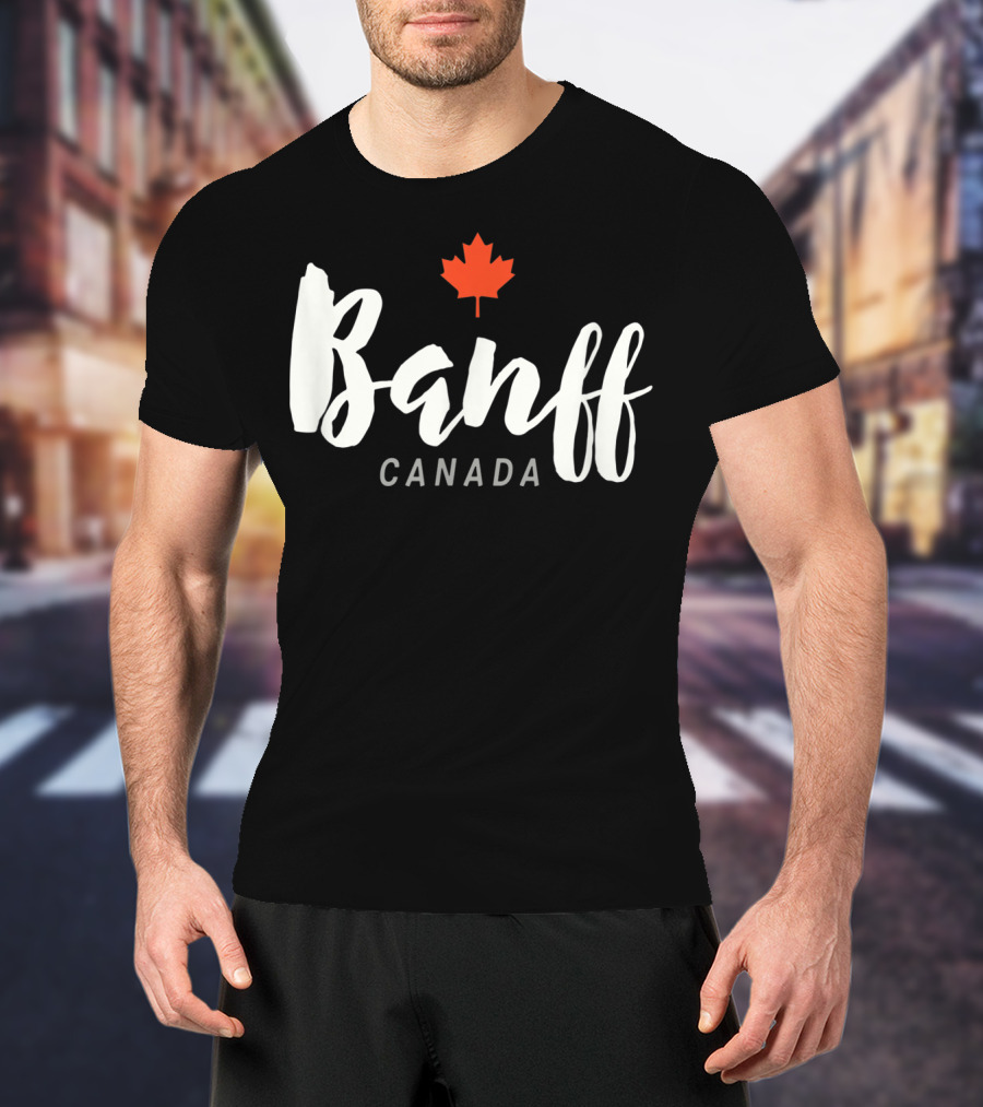 Banff Canada Maple Leaf National Park Classic Alberta T-Shirt