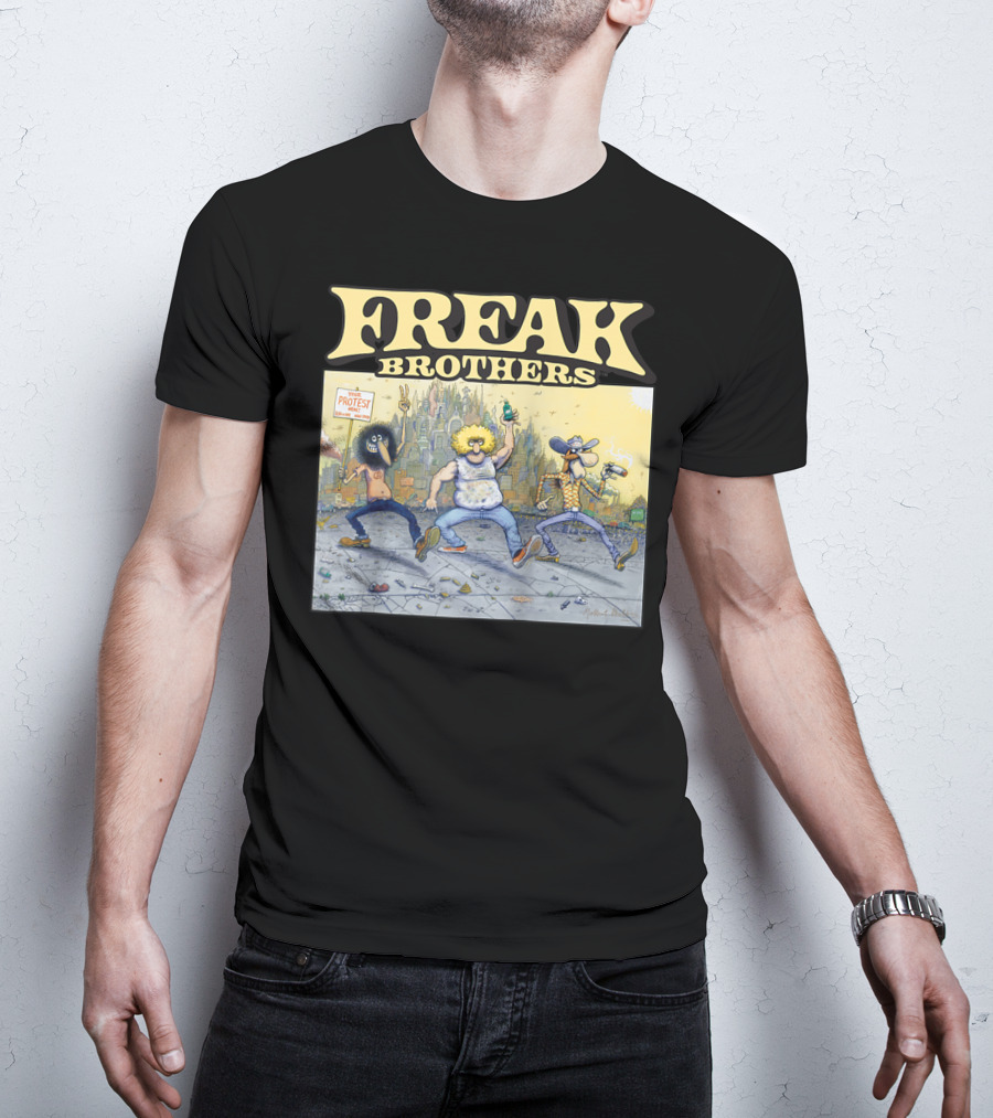 Freak Brothers Lucky Protest Day In The City T-Shirt