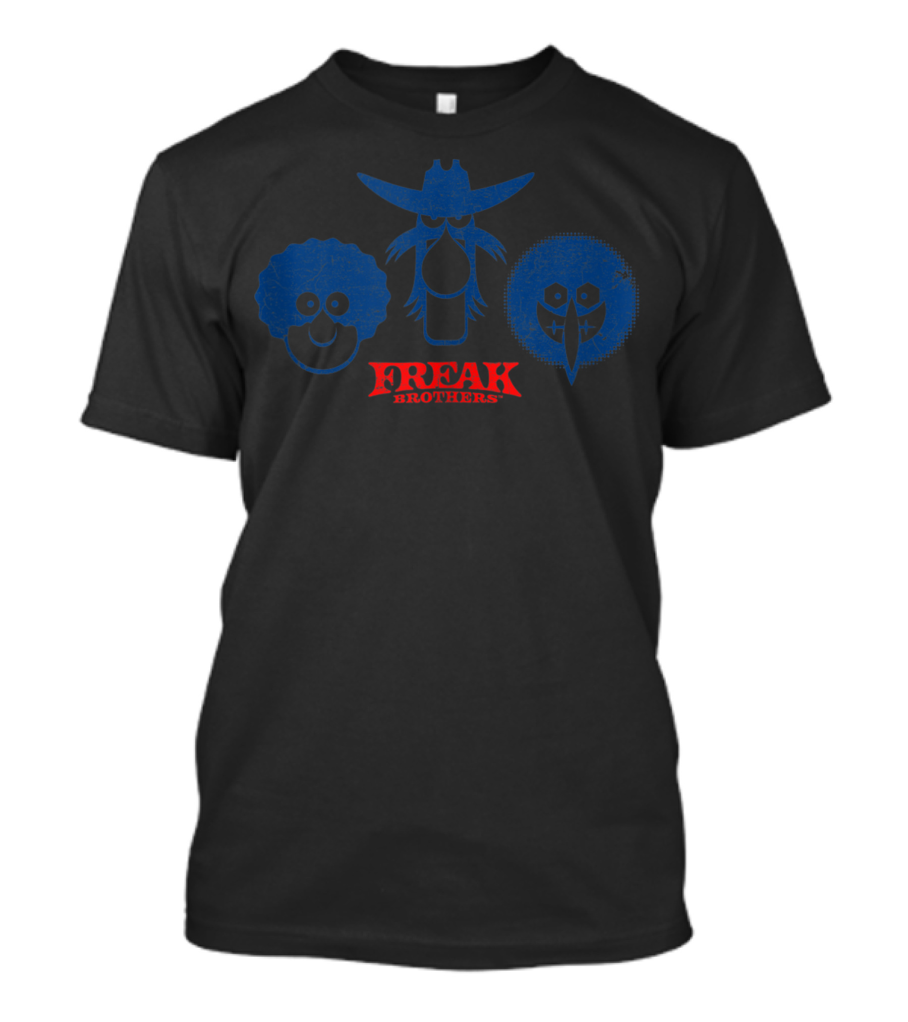Freak Brothers Simple Minds Comic Style Trio T-Shirt