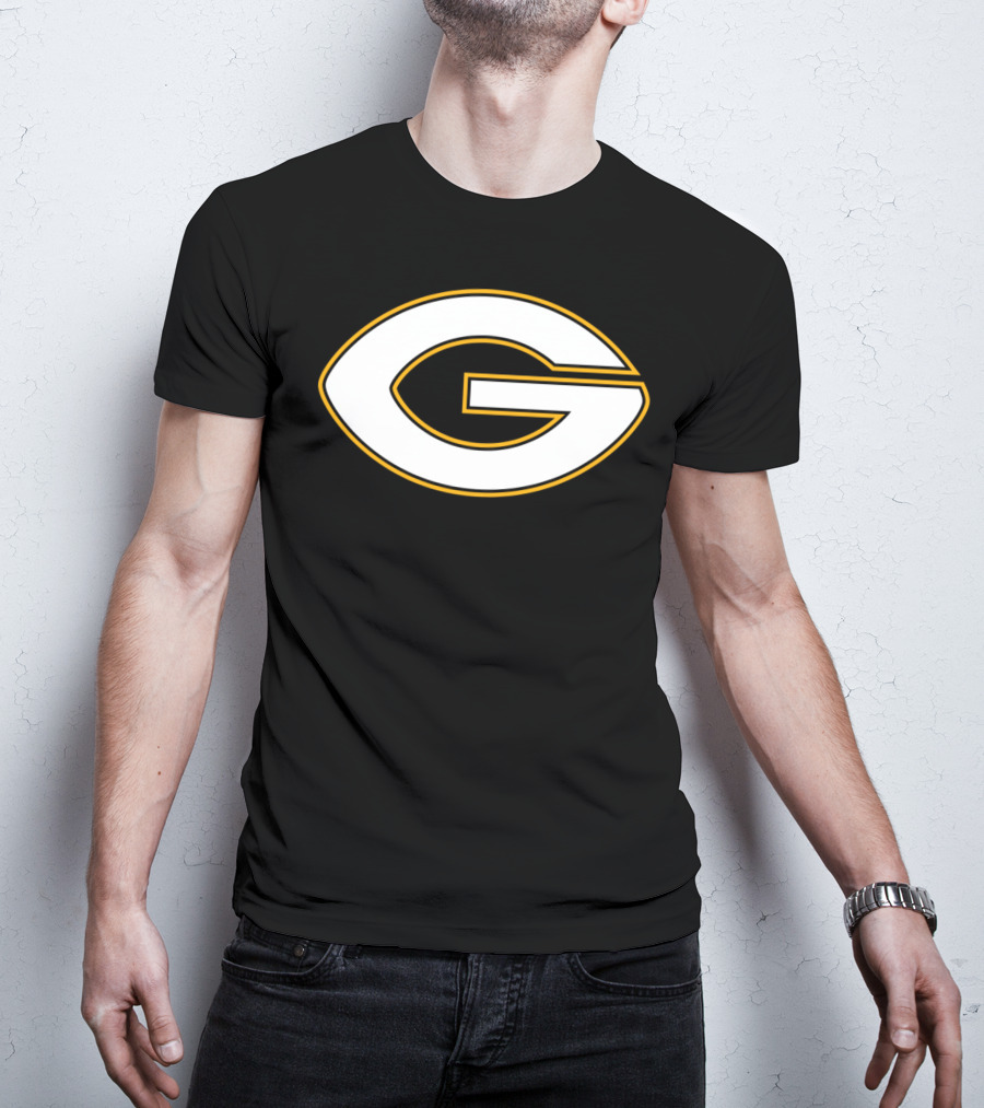 Green Bay Packers Football Oval G T-Shirt
