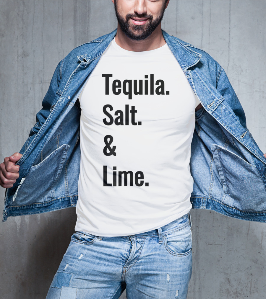 Tequila Salt And Lime Mexican Fiesta Outfit Drinker T-Shirt