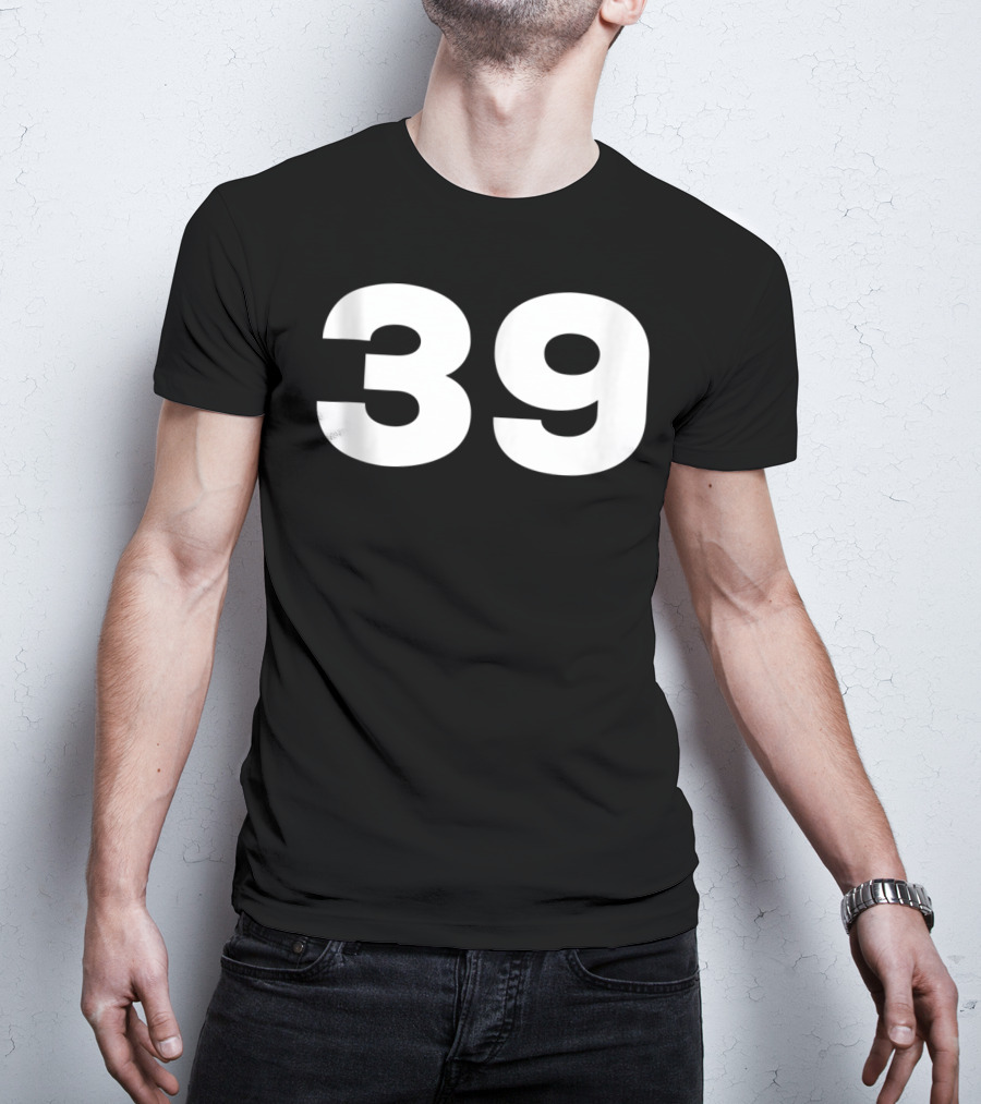 39 Number Jersey Style Sport Team Group Fan T-Shirt