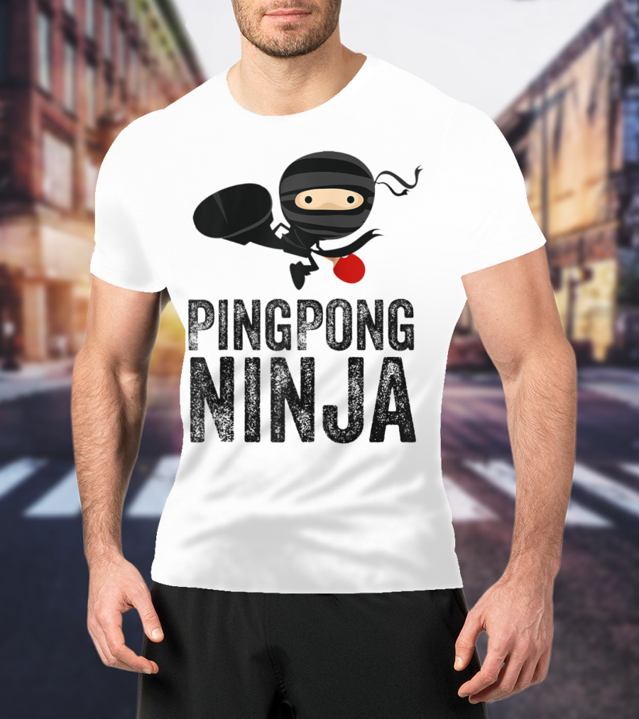 Ping Pong Ninja Table Tennis T-Shirt