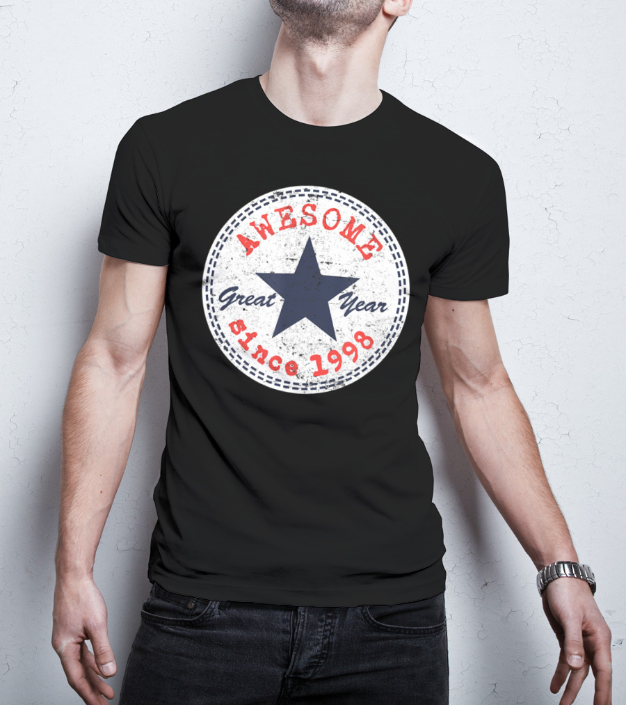 Awesome Great Year Since 1998 22nd Birthday Him Her 22 Year Old T-Shirt