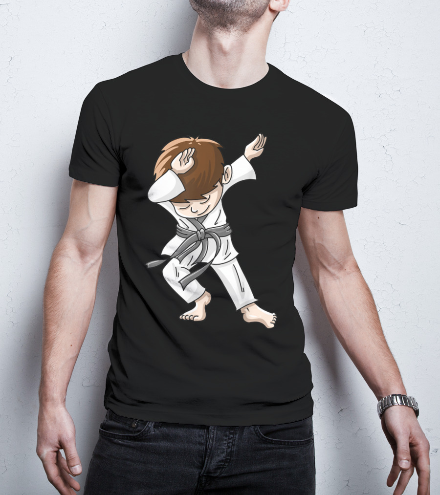 Cool Karate Boy Dabbing Hip Hop Judo Dance Fun T-Shirt