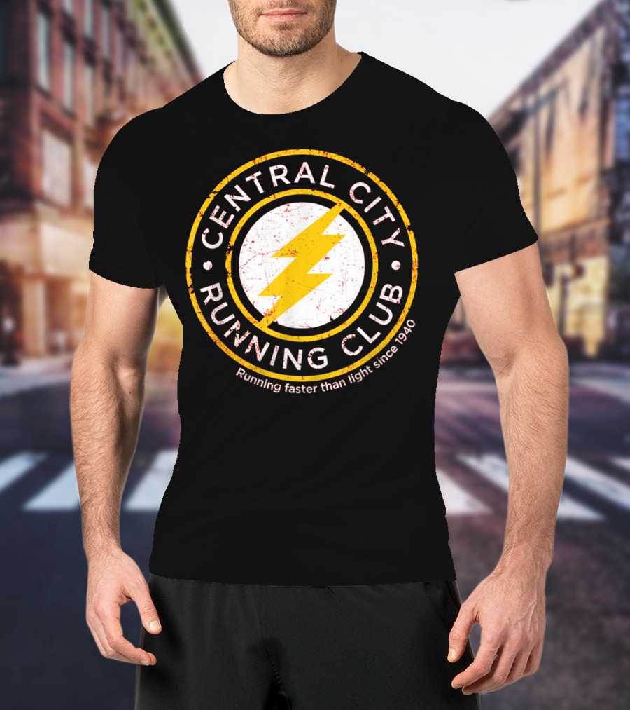 Central City Running Club Running Faster Than Light Since 1940 T-Shirt