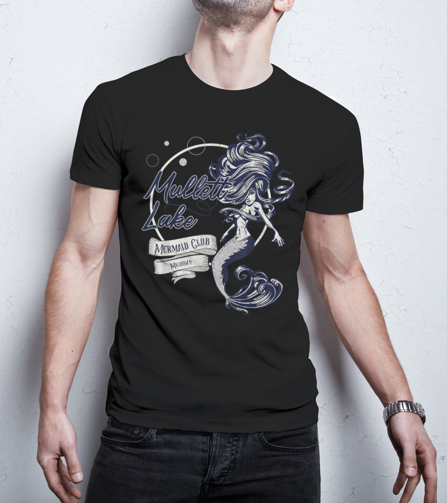 Mullett Lake Mermaid Club Michigan Oceanic Fantasy T-Shirt