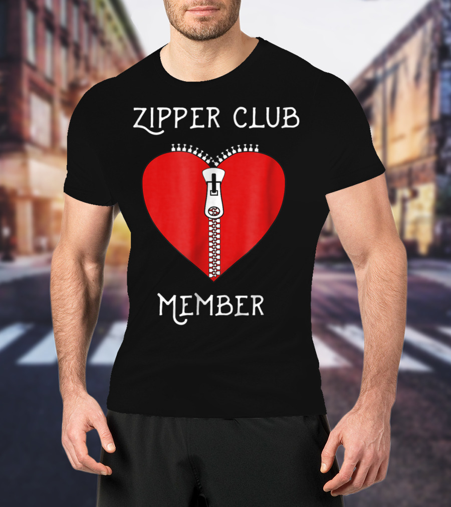 Zipper Club Member Heart Surgery Zipper T-Shirt