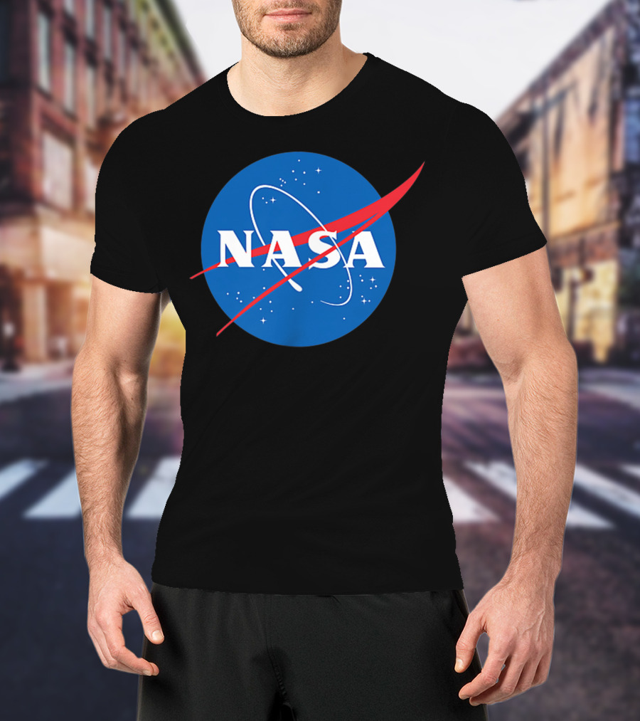 Nasa Officially Licensed NASA Worm Logo Space Badge T-Shirt
