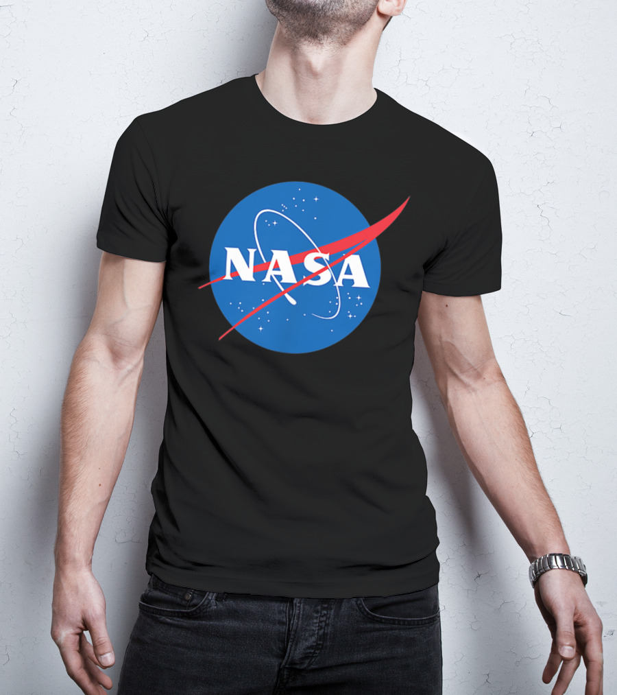 Nasa Officially Licensed NASA Worm Logo Space Badge T-Shirt