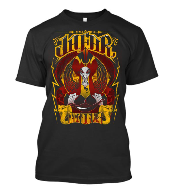 Disney Aladdin Jafar Make Your Wish Magical Lamp Villain T-Shirt