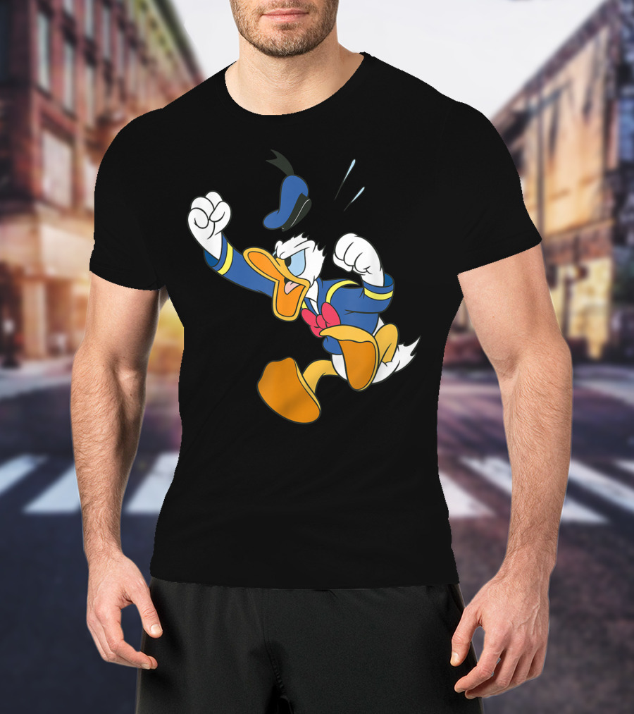 Disney Donald Duck Fit Of Anger Classic Character Pose T-Shirt