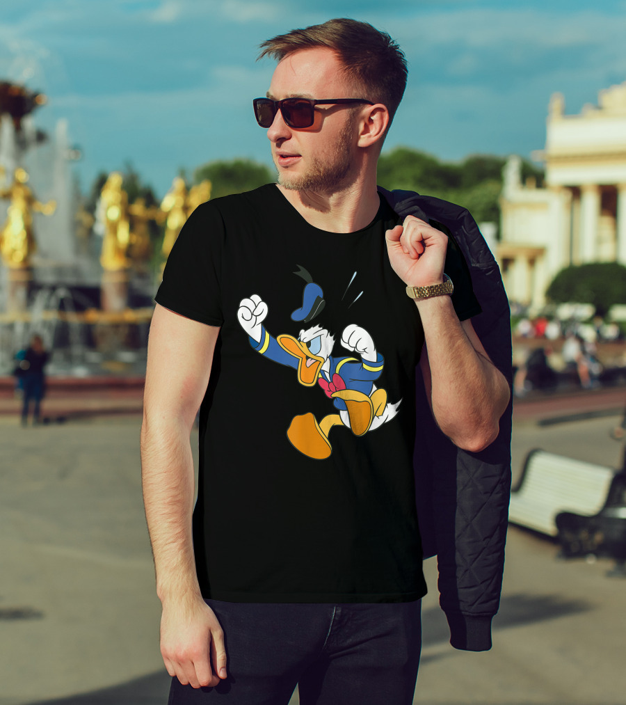 Disney Donald Duck Fit Of Anger Classic Character Pose T-Shirt