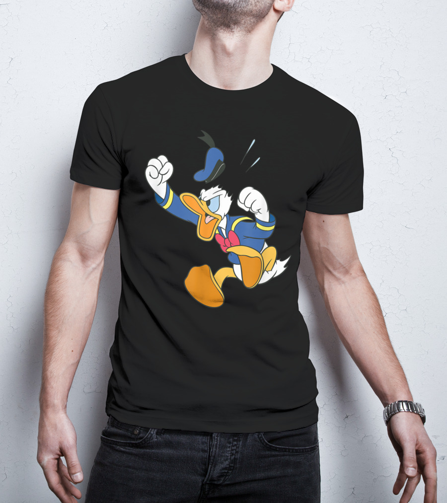 Disney Donald Duck Fit Of Anger Classic Character Pose T-Shirt