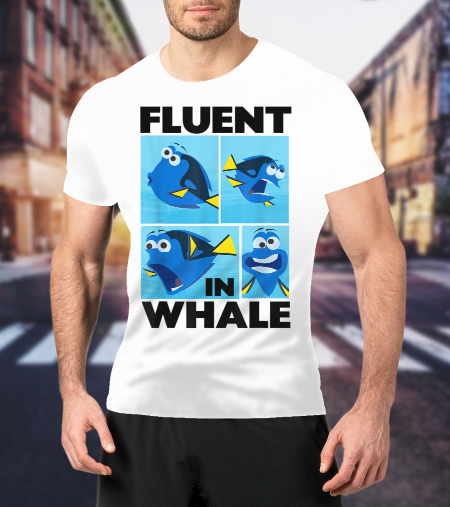 Disney Finding Dory Fluent In Whale Dory Expressions T-Shirt