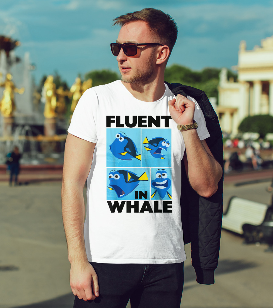 Disney Finding Dory Fluent In Whale Dory Expressions T-Shirt