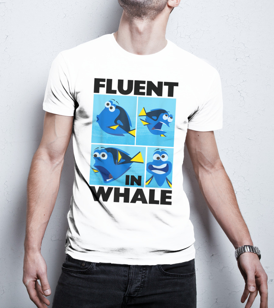 Disney Finding Dory Fluent In Whale Dory Expressions T-Shirt