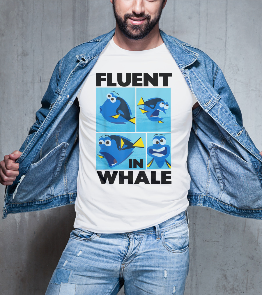 Disney Finding Dory Fluent In Whale Dory Expressions T-Shirt
