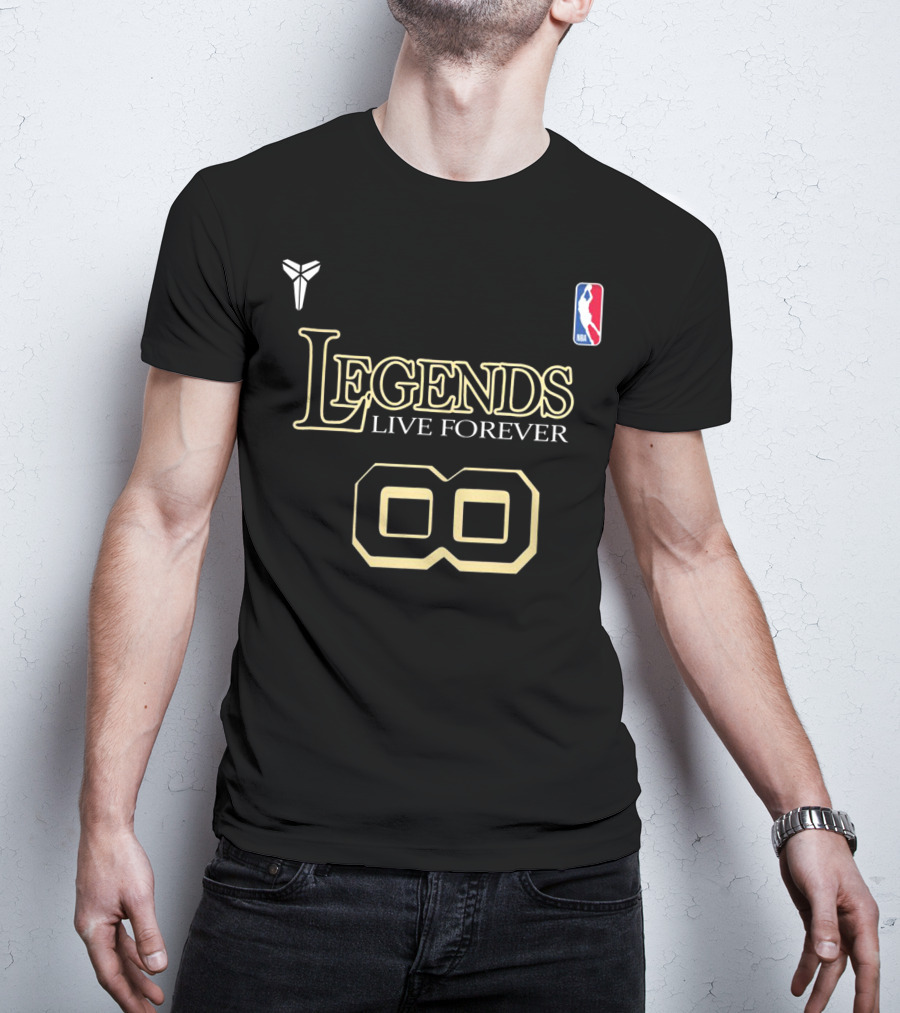 Kobe Legends Live Forever 8 NBA Kobe Bryant T-Shirt