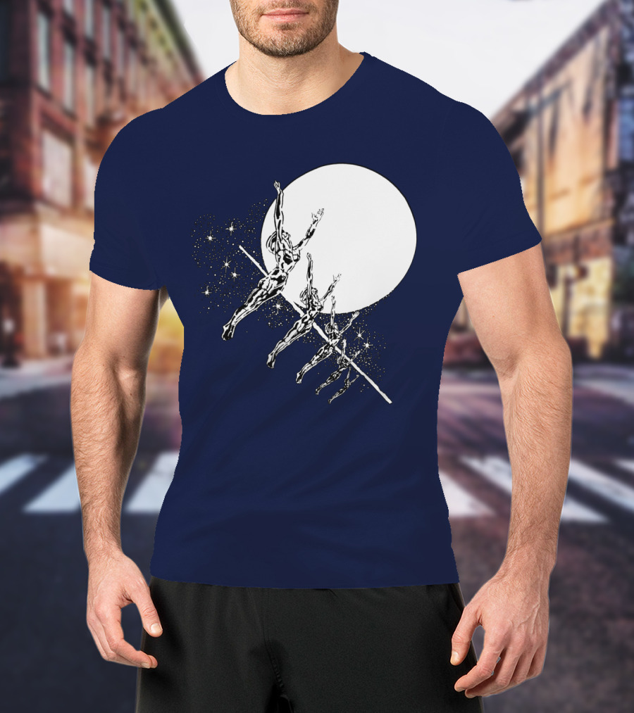 Hawkwind Band Space Themed Astronauts Moon Jumping T-Shirt