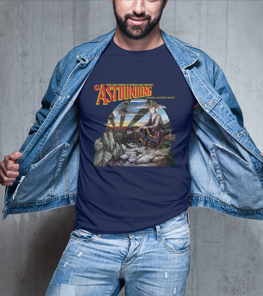 Thrilling Stories Of Science And Fantasy Astounding Sounds Amazing Music T-Shirt