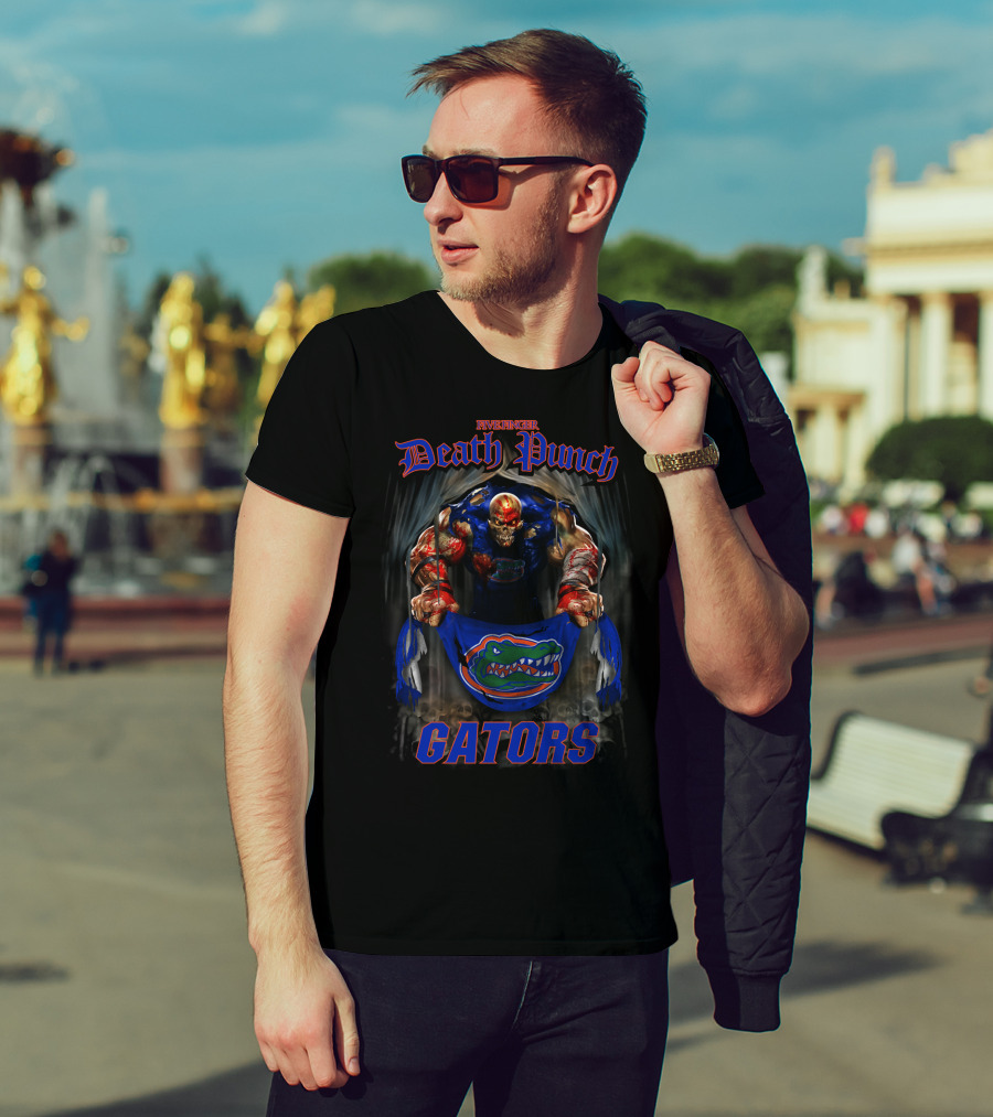 Five Finger Death Punch Gators Florida Gator Football Fan Art Collaboration T-Shirt