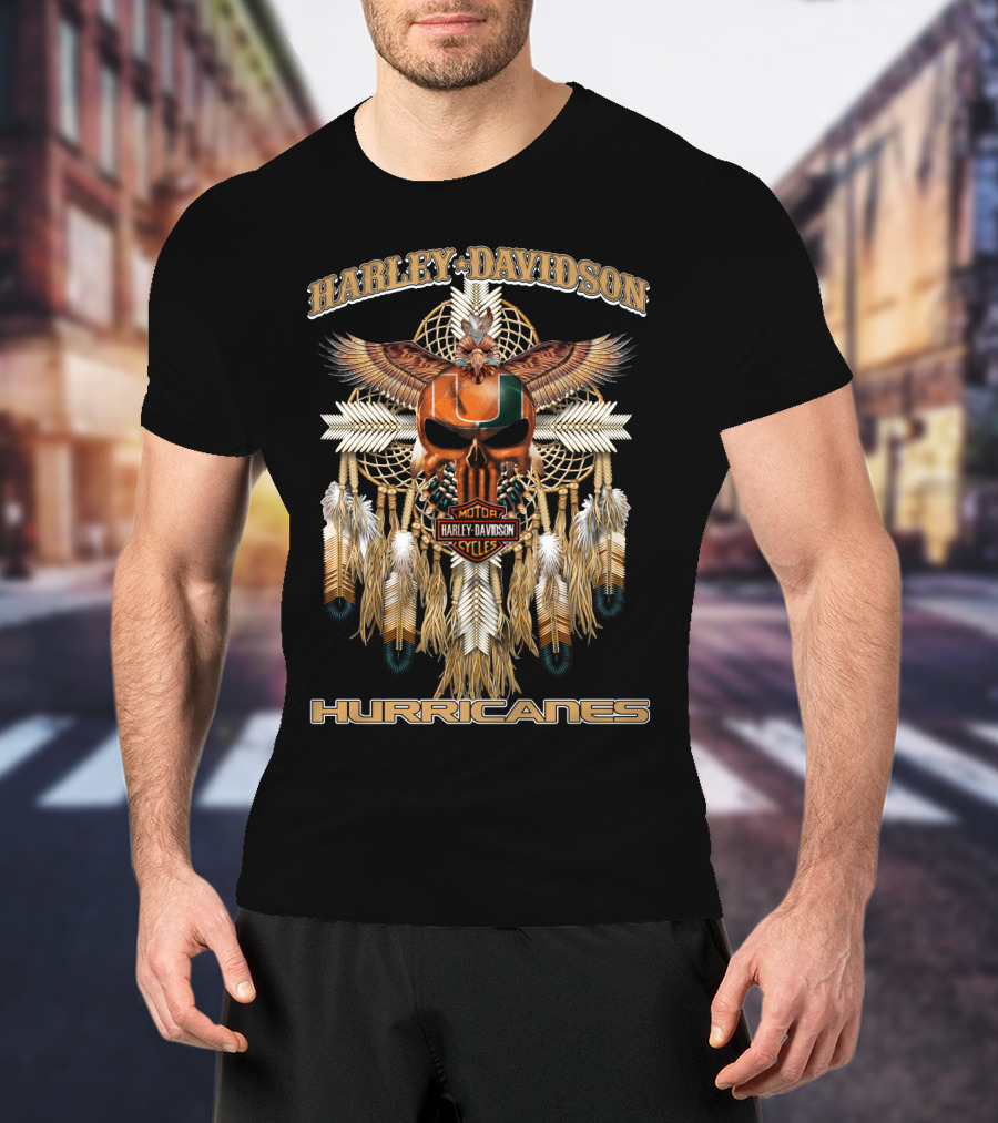 Harley Davidson Motorcycles Hurricanes T-Shirt
