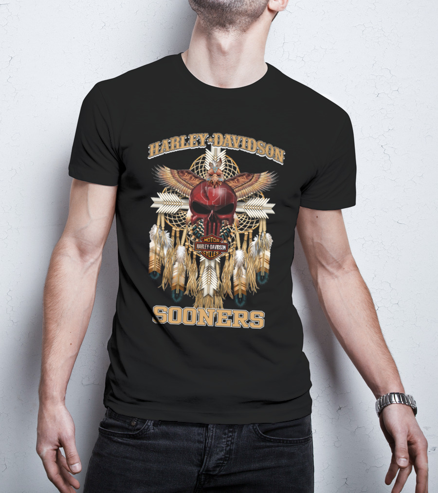 Harley Davidson Motor Cycles Sooners T-Shirt