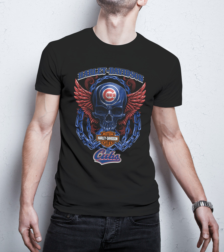 Harley Davidson Cubs Skull Logo Hd T8M5 T-Shirt