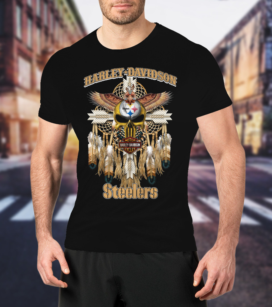 Harley Davidson Steelers Native Hd05 Pittsburgh T-Shirt