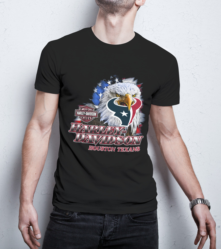 Houston Texans Harley Davidson Nfl Eagles T-Shirt