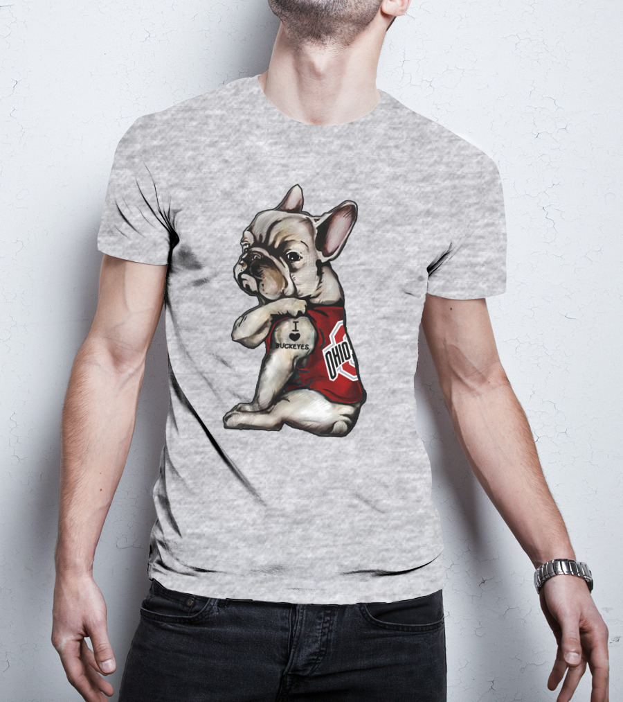 Ohio Bulldog I Love Buckeyes OSU T-Shirt