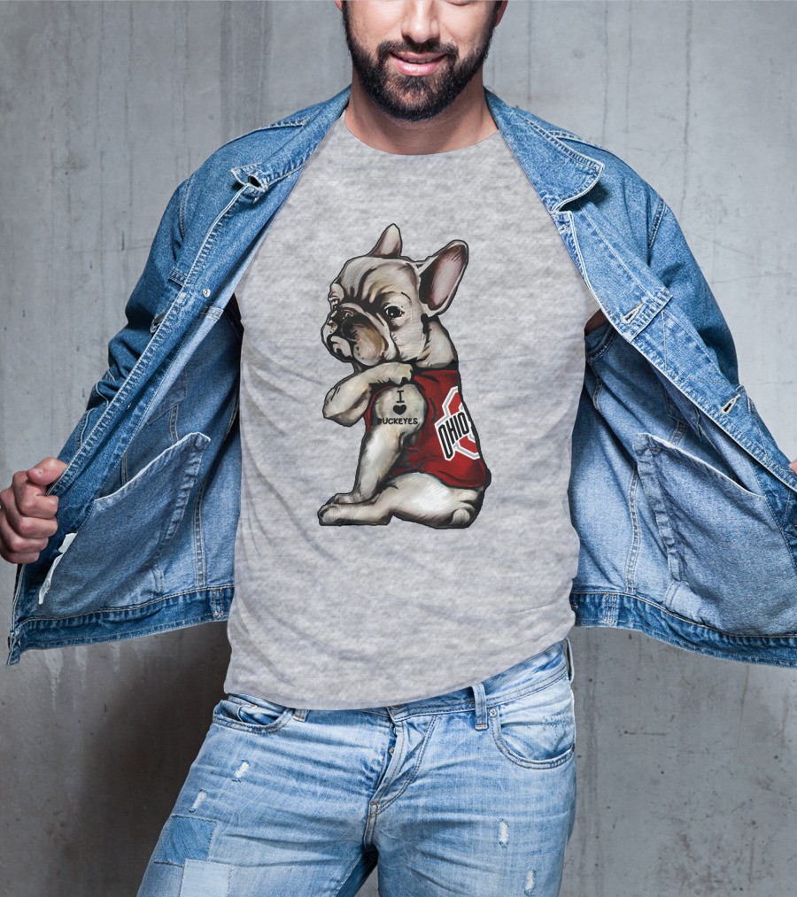 Ohio Bulldog I Love Buckeyes OSU T-Shirt
