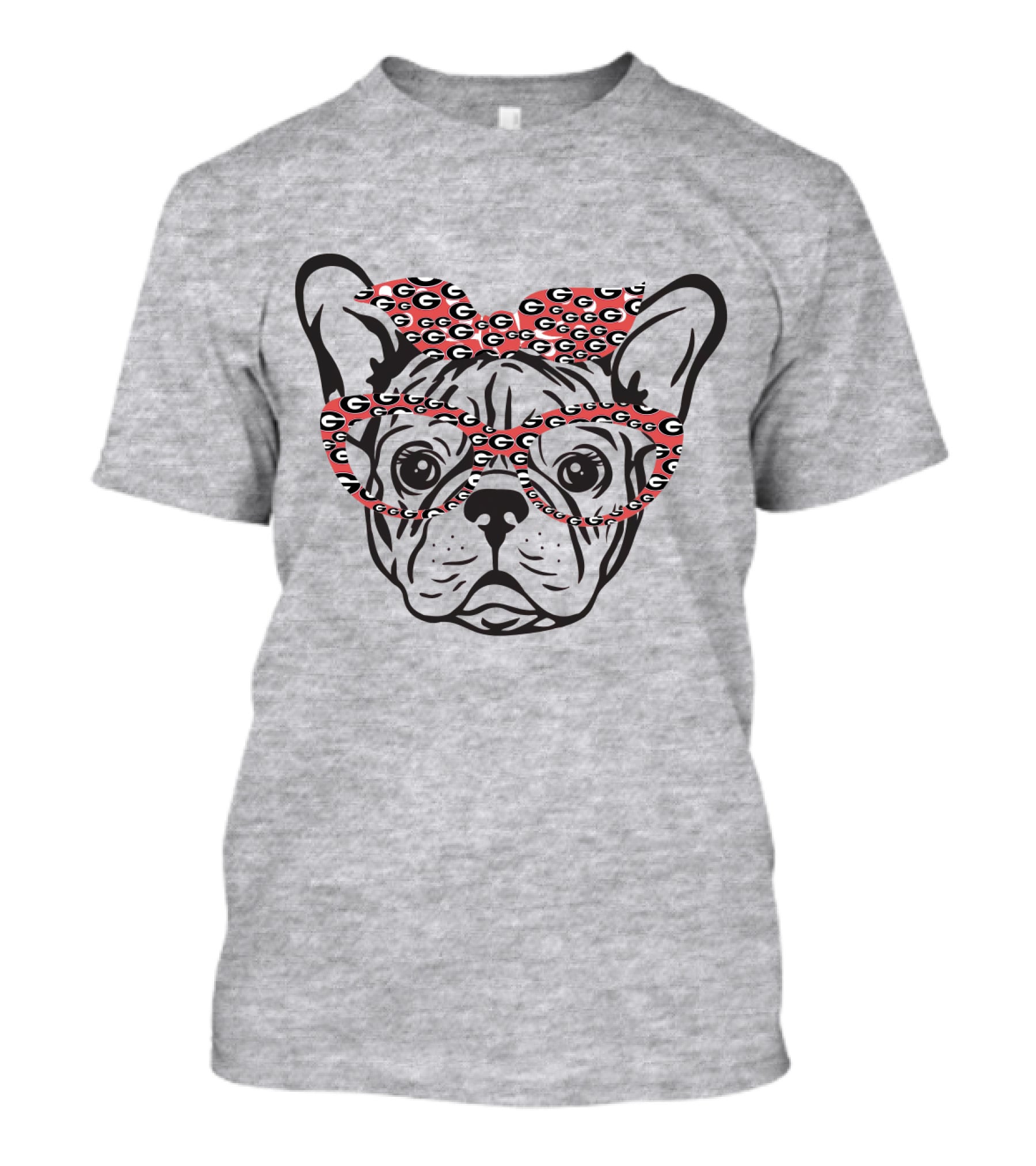 Bulldog Georgia Bulldogs G Pattern Glasses T-Shirt