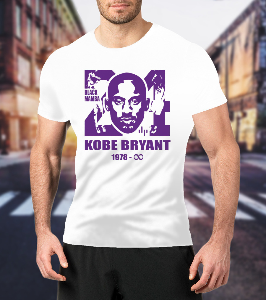 Kobe Bryant Black Mamba Legend Never Die 1978 Infinity T-Shirt