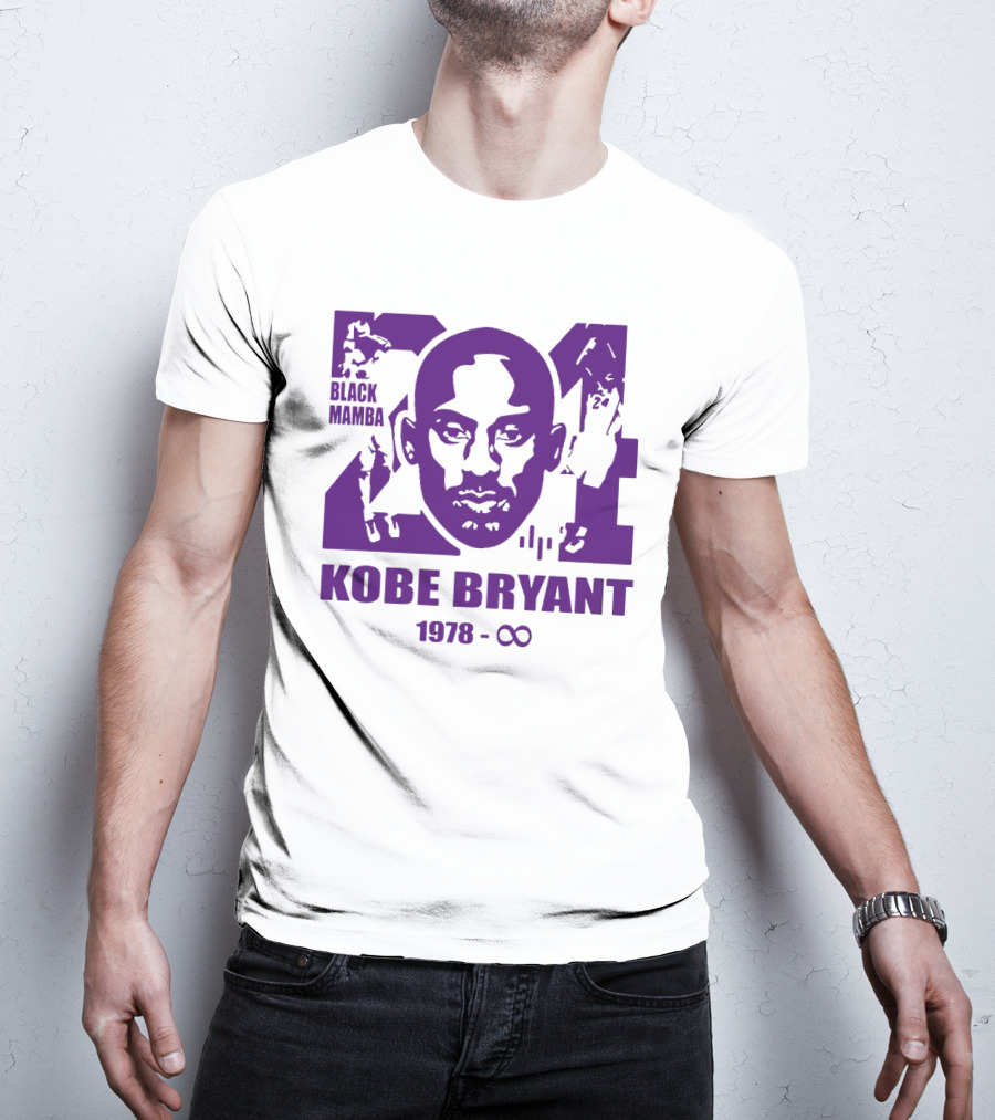 Kobe Bryant Black Mamba Legend Never Die 1978 Infinity T-Shirt